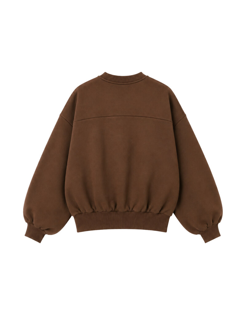 Salty Stitch Balloon Sweater Brown