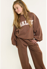 Salty Stitch Balloon Sweater Brown