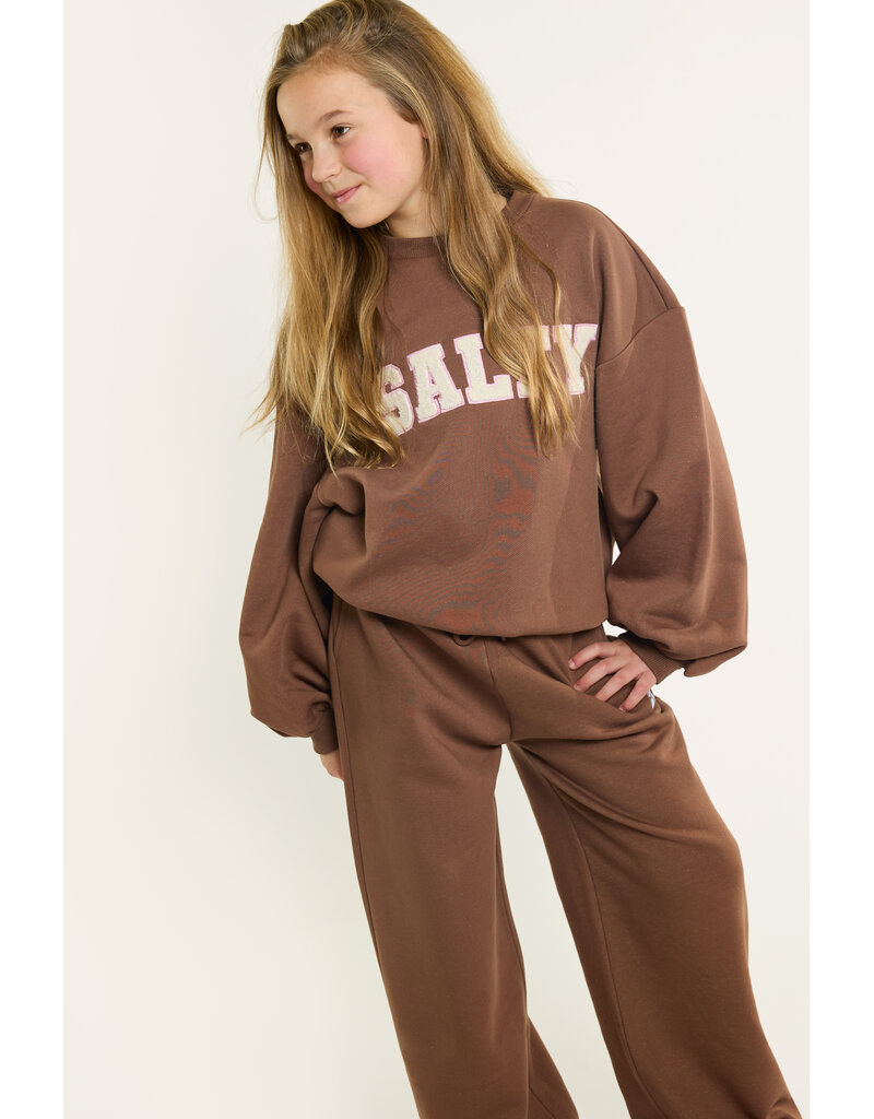 Salty Stitch Balloon Sweater Brown