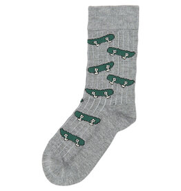 minipop Mats Bamboo Sock Light Grey Melange