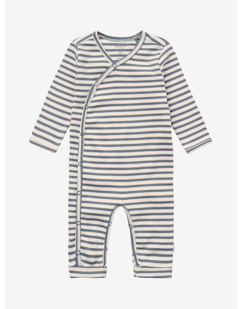 noppies Playsuit LS stripe Stormy Weather