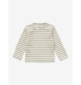 noppies Tee LS stripe Iceberg Green