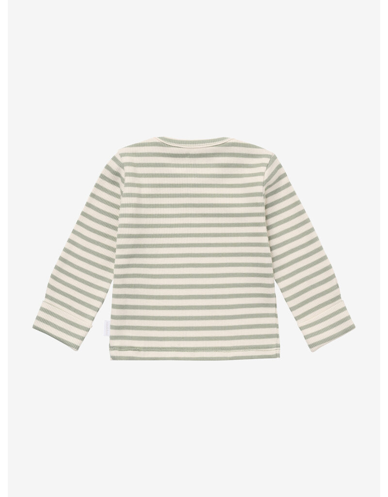noppies Tee LS stripe Iceberg Green