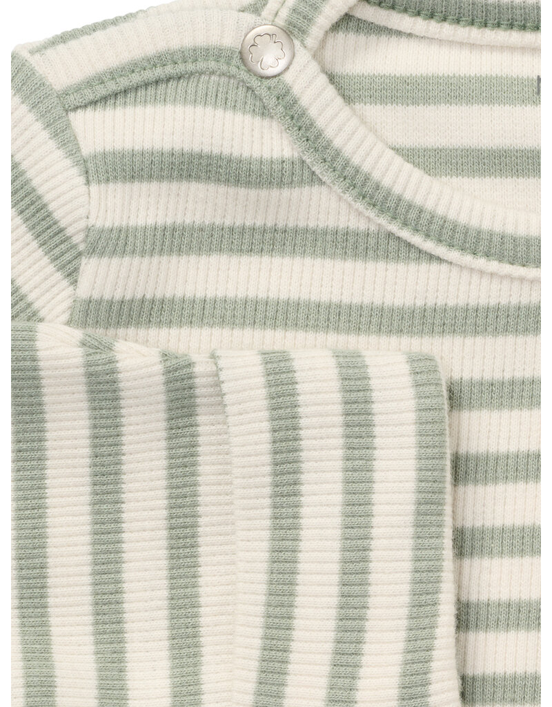 noppies Tee LS stripe Iceberg Green
