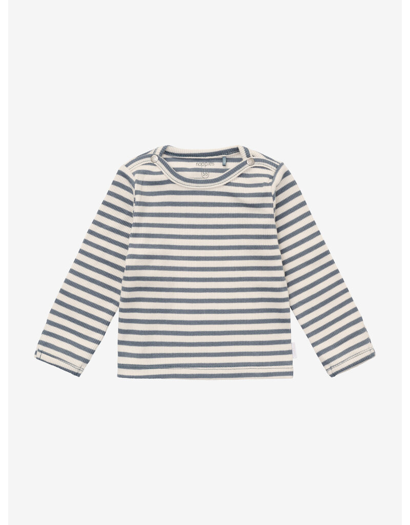 noppies Tee LS stripe Stormy Weather