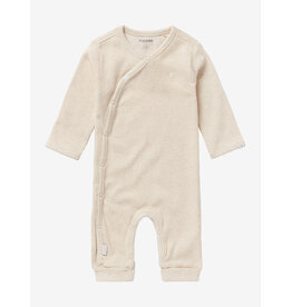 noppies U Playsuit LS Rib Nevis Oatmeal Melange