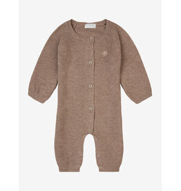 noppies Unisex Playsuit Monrovia LS Taupe Melange