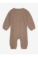 noppies Unisex Playsuit Monrovia LS Taupe Melange