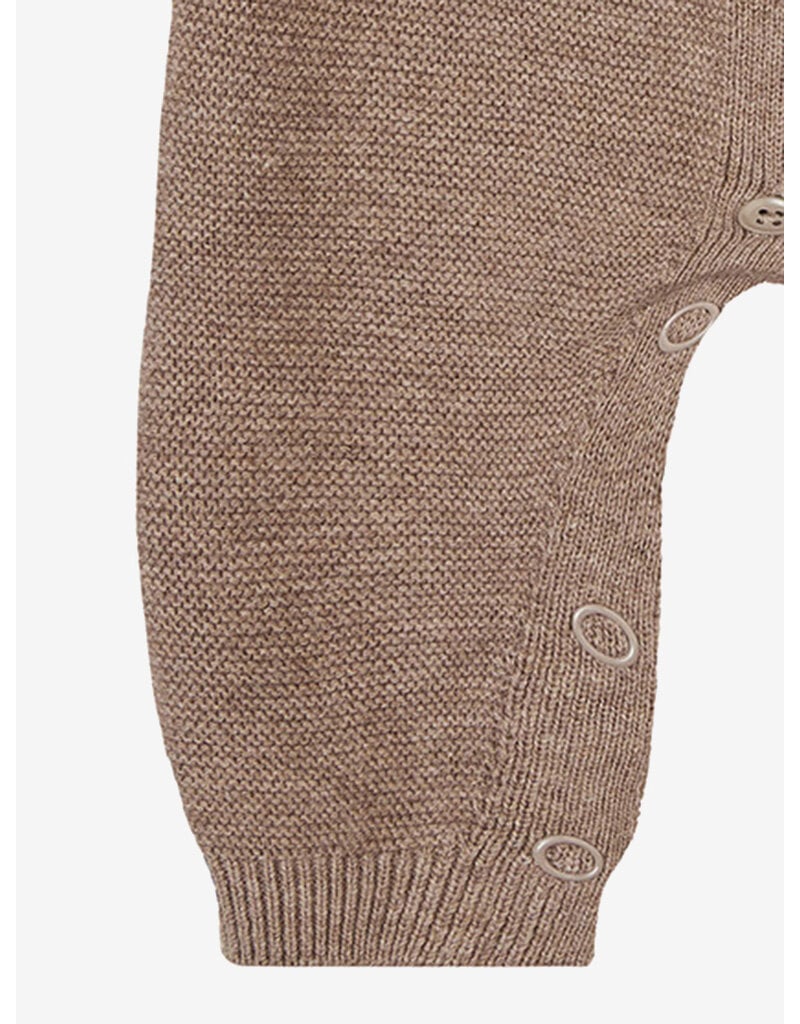 noppies Unisex Playsuit Monrovia LS Taupe Melange