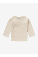 noppies U Tee Overlap LS Rib Nanyuki Oatmeal Melange