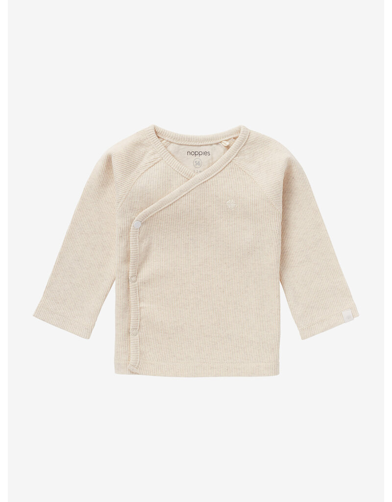 noppies U Tee Overlap LS Rib Nanyuki Oatmeal Melange