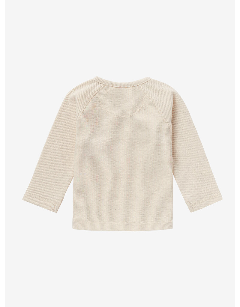 noppies U Tee Overlap LS Rib Nanyuki Oatmeal Melange
