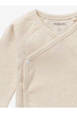 noppies U Tee Overlap LS Rib Nanyuki Oatmeal Melange