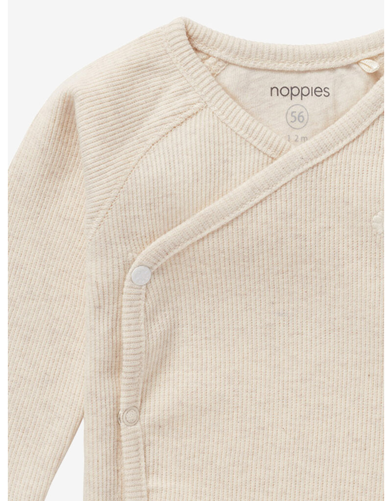 noppies U Tee Overlap LS Rib Nanyuki Oatmeal Melange