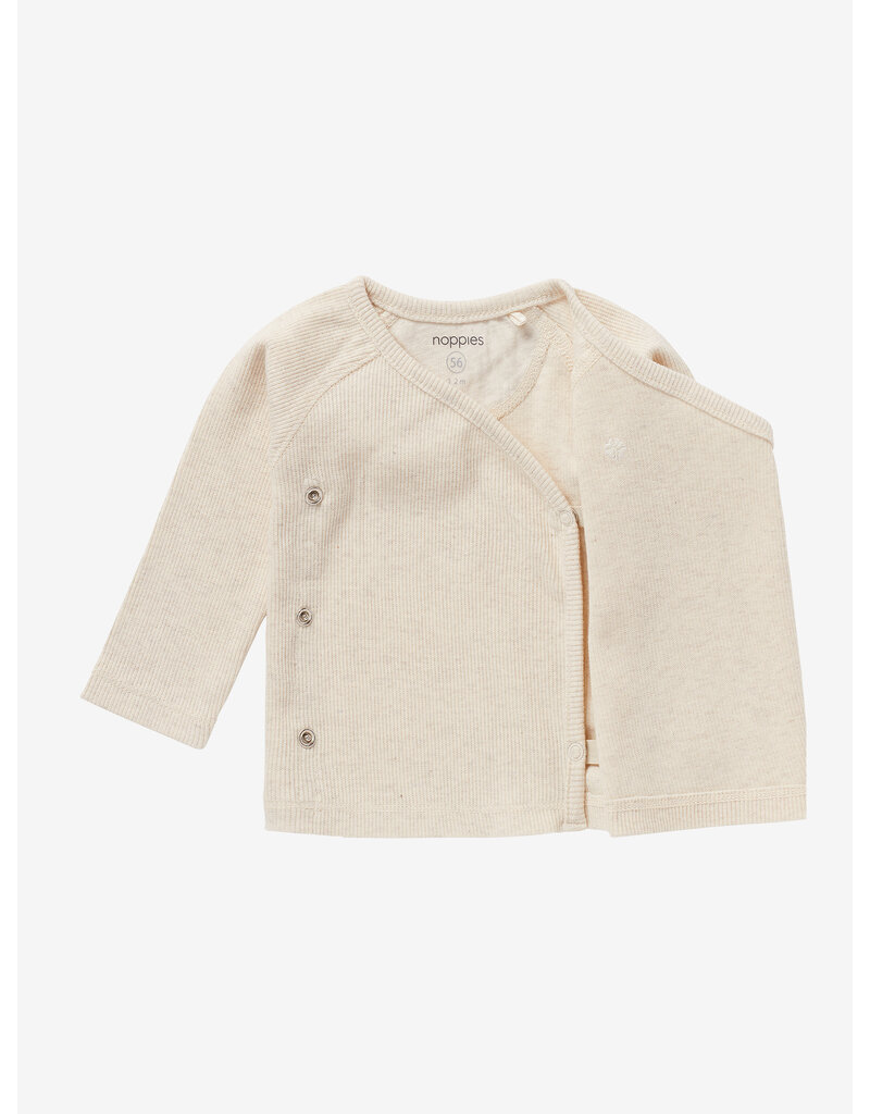 noppies U Tee Overlap LS Rib Nanyuki Oatmeal Melange