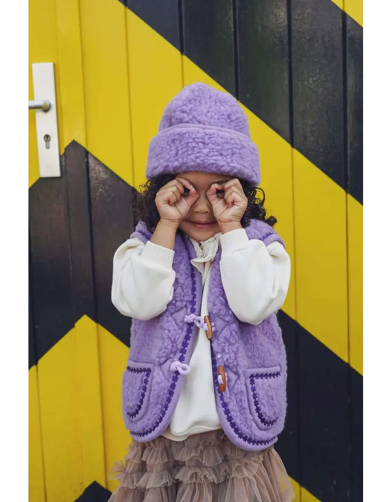 We Are Wovens Bodywarmer Flower Lila