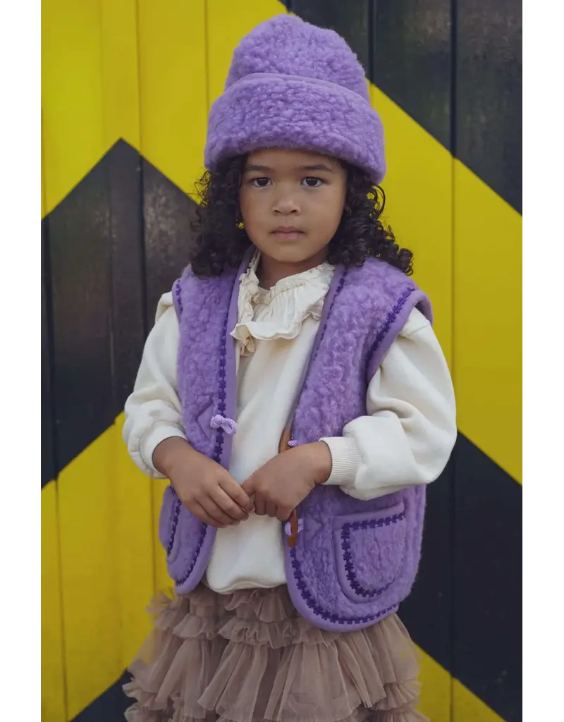 We Are Wovens Bodywarmer Flower Lila