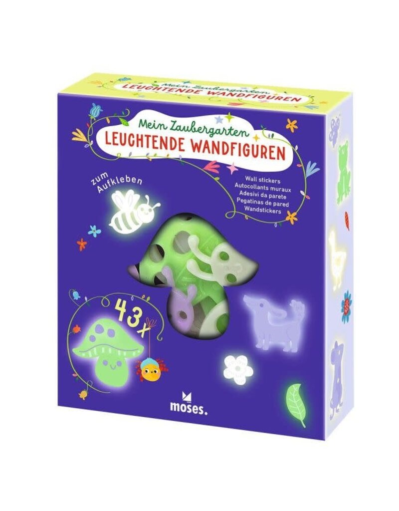 moses Mijn tovertuin 43 glow in the dark muurfiguurtjes