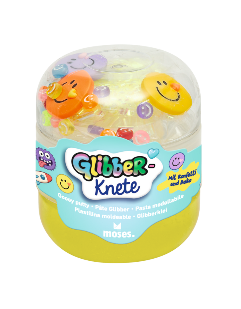 moses Glibber klei slijm met confetti