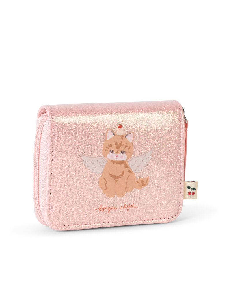 Konges Sløjd Cat Wallet Cerise Glitter