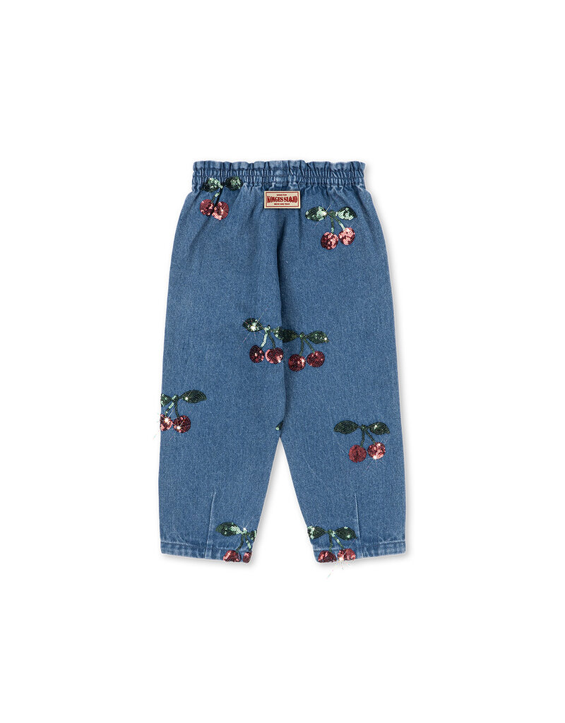 Konges Sløjd Magot Sequin Frill Pants Cherry Sequin