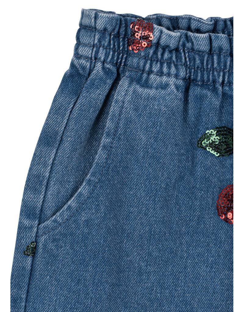 Konges Sløjd Magot Sequin Frill Pants Cherry Sequin