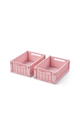 Liewood Weston Storage Box S 2-pack Rose Blush