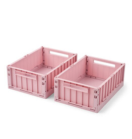 Liewood Weston Storage Box M 2-pack Rose Blush