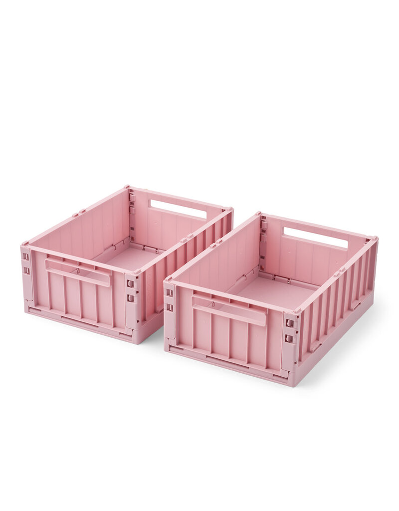 Liewood Weston Storage Box M 2-pack Rose Blush