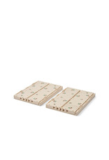 Liewood Weston Printed Storage Box M 2-pack Peach Sea Shell
