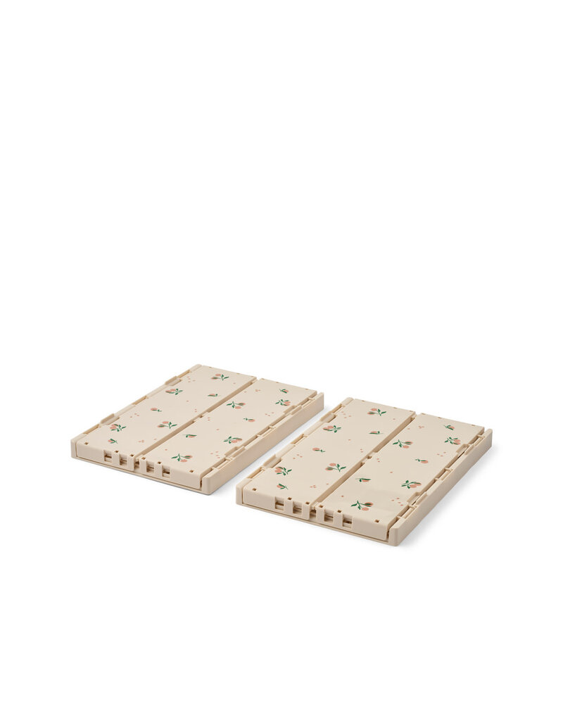 Liewood Weston Printed Storage Box M 2-pack Peach Sea Shell