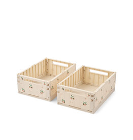 Liewood Weston Printed Storage Box M 2-pack Peach Sea Shell