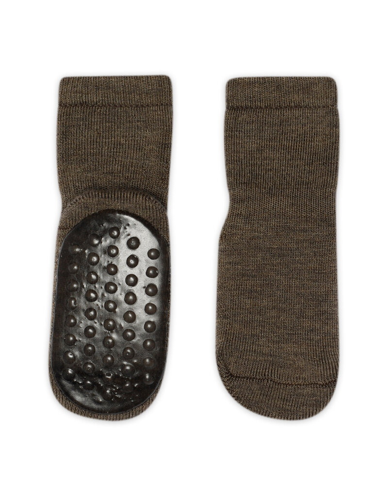mp Denmark Wool socks - anti-slip Brown Melange 351