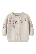 name it Rucca Knit Cardigan Peyote Melange