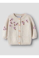 name it Rucca Knit Cardigan Peyote Melange