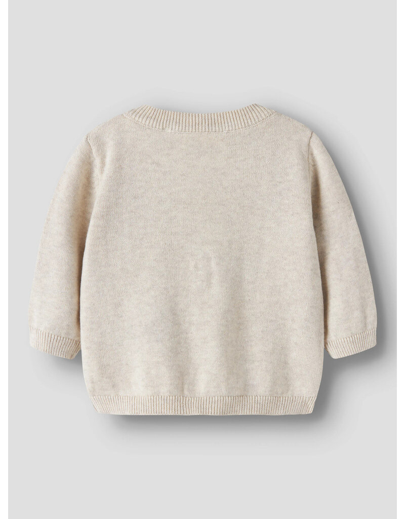 name it Rucca Knit Cardigan Peyote Melange