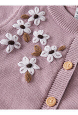 name it Rucca Knit Cardigan Mauve Shadows