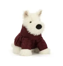 Jellycat Munro Scottie Dog 'Winter Jumper'