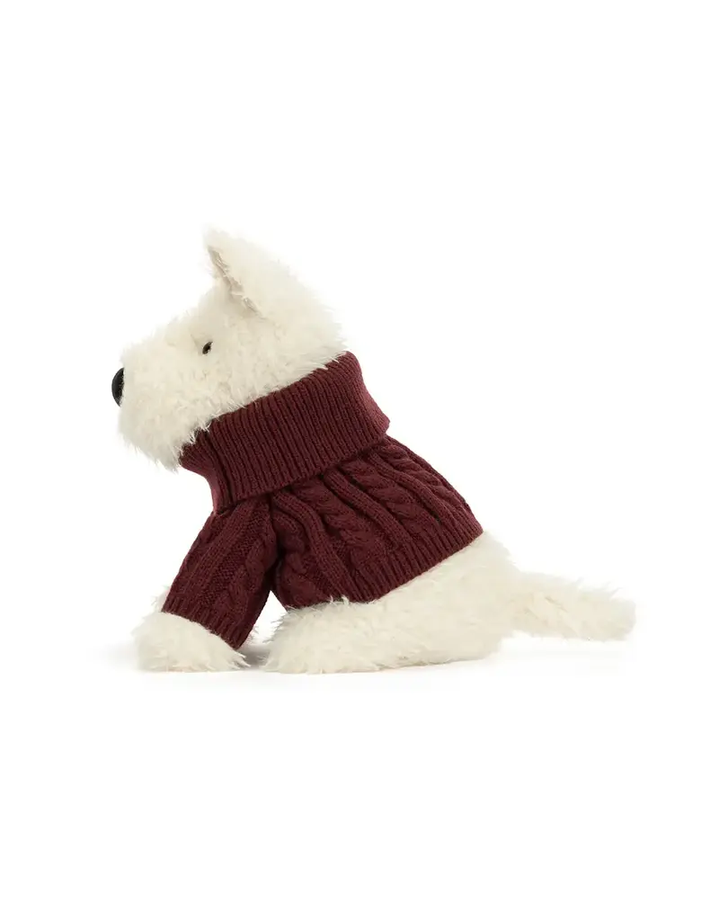Jellycat Munro Scottie Dog 'Winter Jumper'