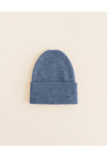 Hvid Beanie Fonzie (0-6M) Denim