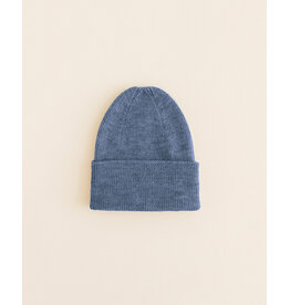 Hvid Beanie Fonzie (0-6M) Denim