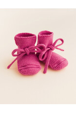 Hvid Booties Fuchsia