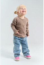 The New Yania Rib Tee Taupe Gray