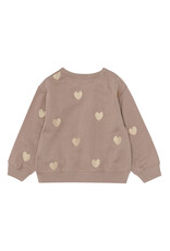 The New Yolie Sweatshirt Taupe Gray Emb.