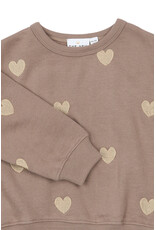 The New Yolie Sweatshirt Taupe Gray Emb.