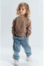 The New Yolie Sweatshirt Taupe Gray Emb.