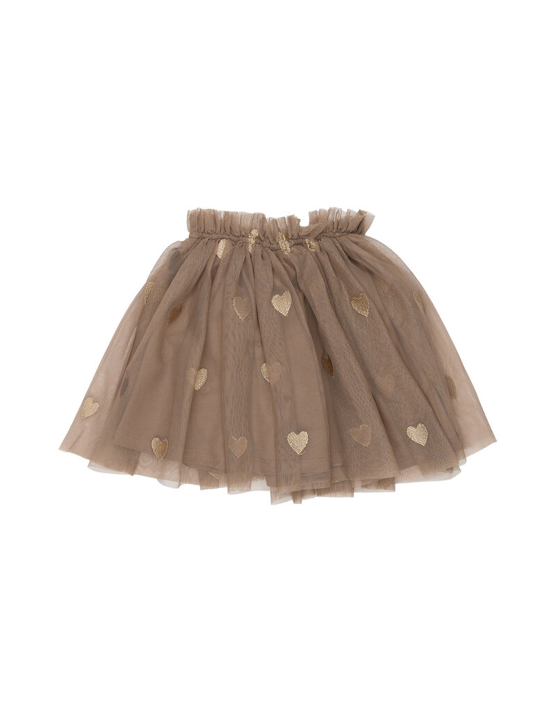 The New Yna Skirt Taupe Gray