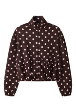 name it Onea Zip Balloon Sweater Coffee Bean