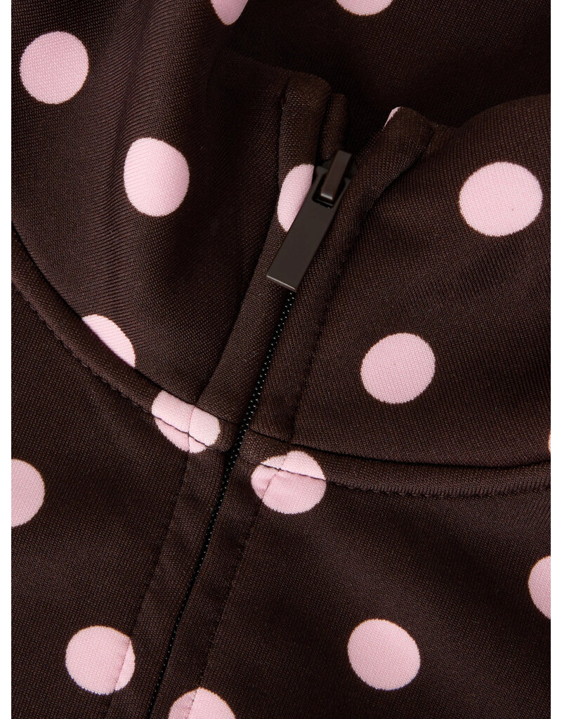 name it Onea Zip Balloon Sweater Coffee Bean