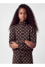 name it Onea Zip Balloon Sweater Coffee Bean